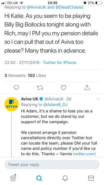 An insurance company now wishes to lecture us