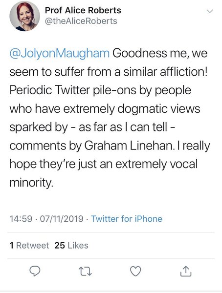 Professor of Public Engagement has a locked twitter account