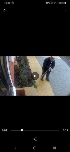 Someone taking pictures through my kitchen window