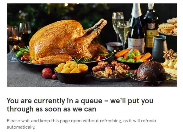 Tesco Xmas delivery slots