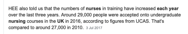 50,000 more nurses within 5 years