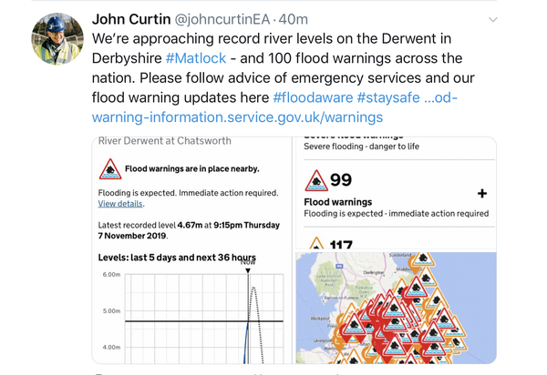 Amber rain warnings for northern parts