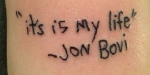 If you had to have a phrase as a tattoo ,what would it be and why?