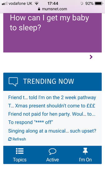 Google update - links not changing colour in Trending