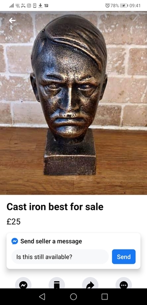 Cast iron Hitler bust anyone?