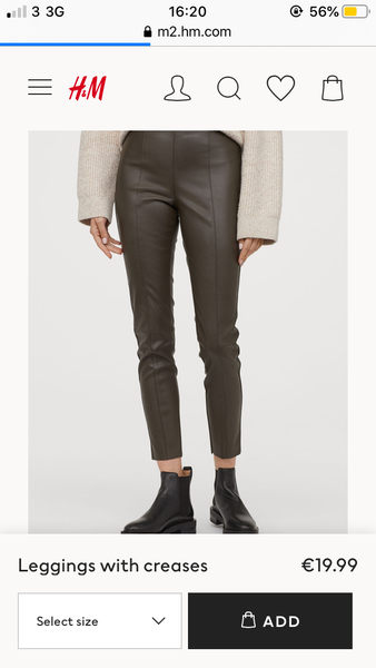 Faux leather leggings