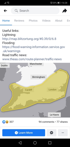 Cornwall tonight and tomorrow.