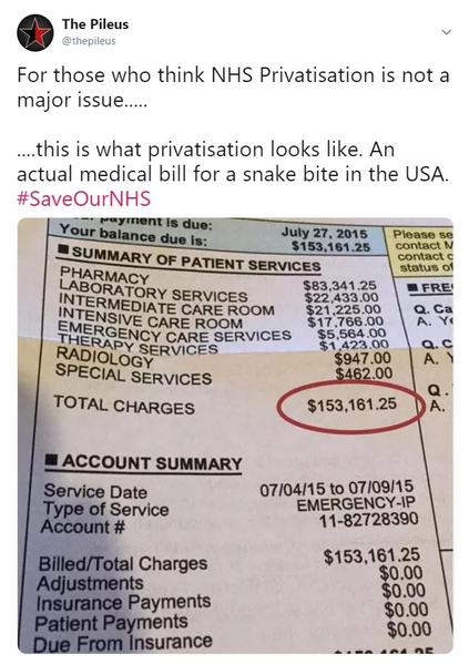 To ask about the American healthcare system?