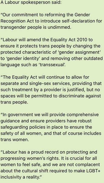 Labour promises to keep single-sex exemptions