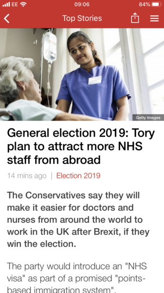 What do NHS staff think about the Tory NHS plans?