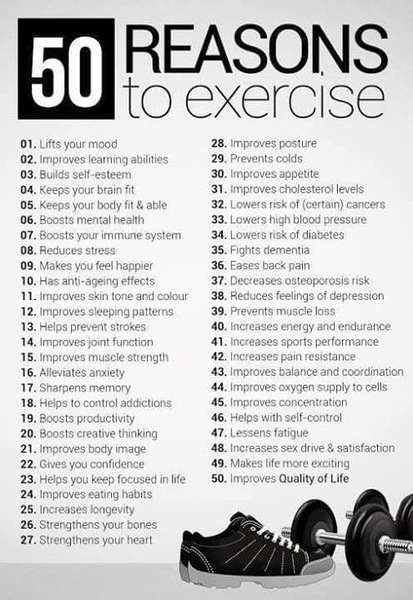 A tat. Tell me what happens when you finally start exercising and eating well?