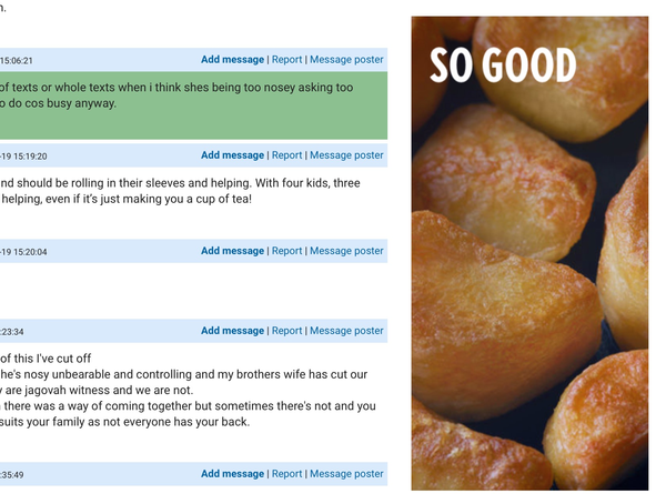 Intrusive and distracting advert