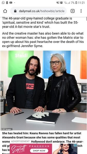 To have thought Keane Reeves was dating Helen Mirren?