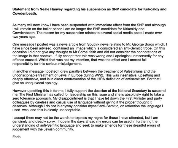 Gender critical SNP candidate ditched by party