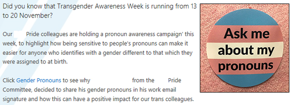 Oh FFS! Pronouns at work. Need to rant!