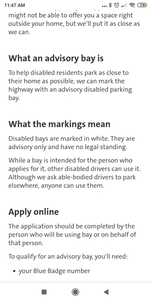 disabled parking-ishy question