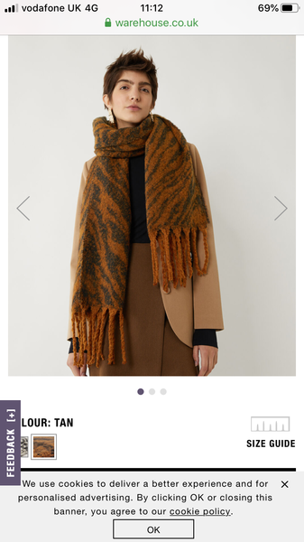 Help me find somethingo  similar t this very chunky scarf in toast