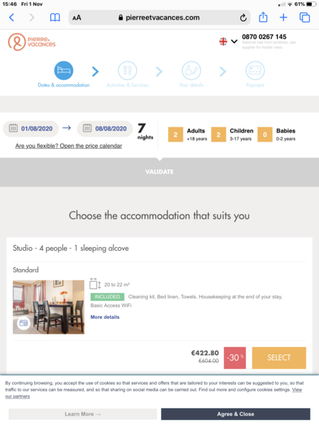 Holiday for a family of 4 for £1000?