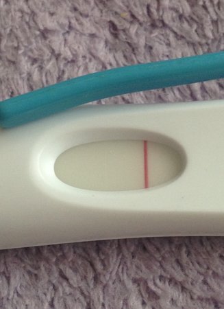 White line on the test line on frer