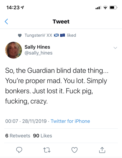 The Guardian... Blind Date 23 November