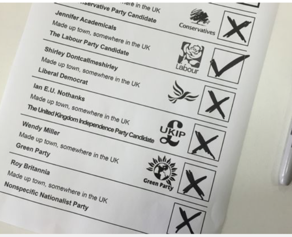 To let people know how to spoil their ballot?