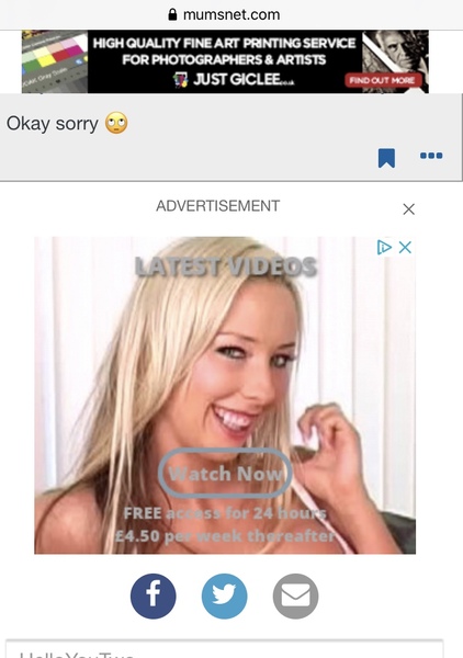 Nasty porn site advert popping up repeatedly