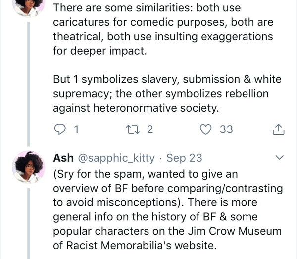 Why is comparing Womanface to Blackface offensive?