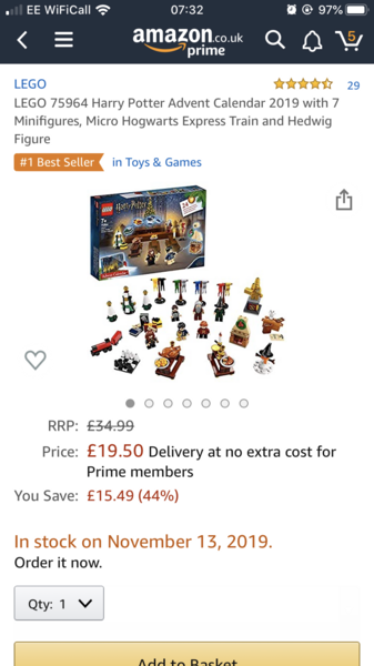 Harry Potter Lego Advent Calendar