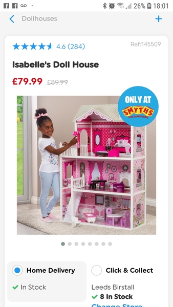 Wooden dolls house