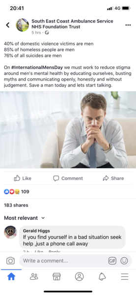 40% of domestic abuse victims are men