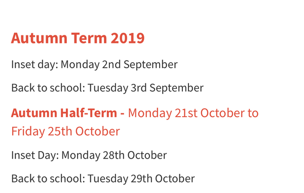 School closed next Monday!