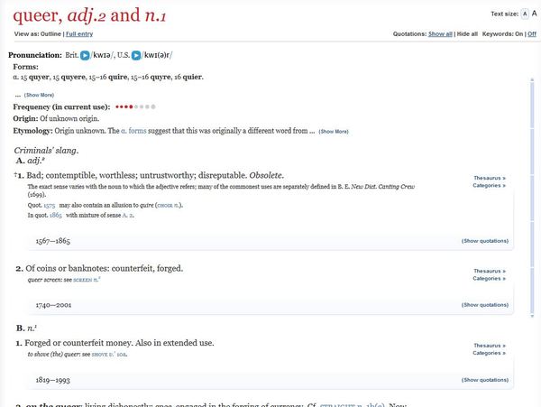 To use the word “queer”?