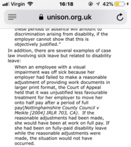 Disability issues