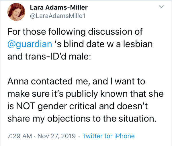 The Guardian... Blind Date 23 November