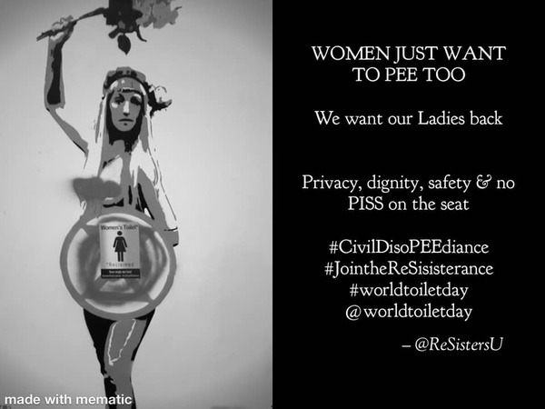 World Toilet Day - gender neutral loos