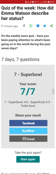 I scored 7/7!