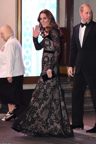 Royal style: Cambridges appear but Sussexes aren't near