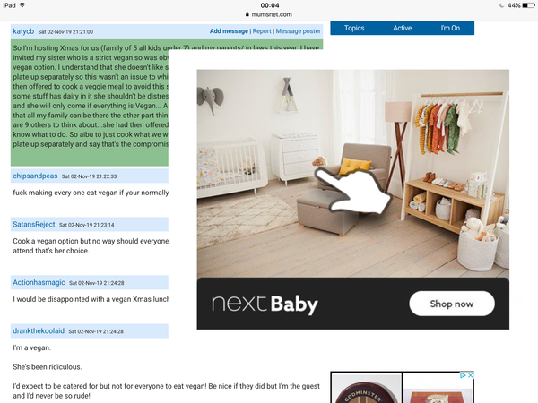Huge adverts making the site unusable