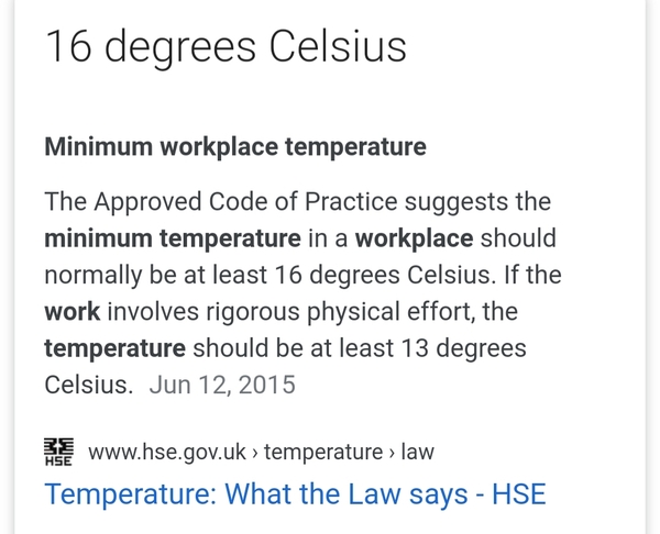 To not put the heating on for the cleaner?
