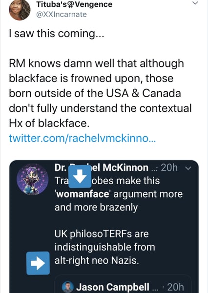 Why is comparing Womanface to Blackface offensive?