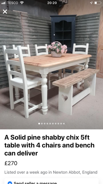 How to Shabby chic farm house table