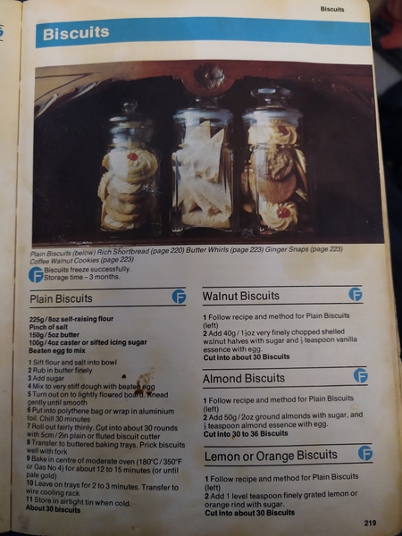 Dairy Diary cookbook biscuit recipe help please