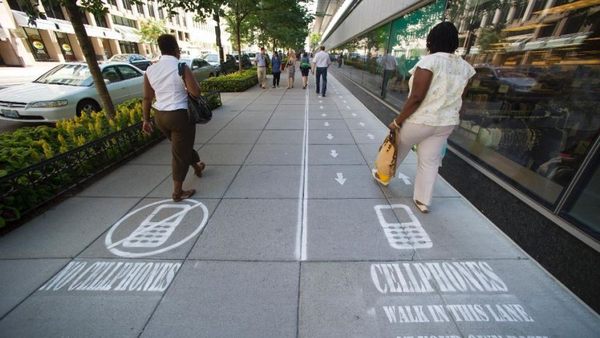 To think people who walk along buried in their phone...