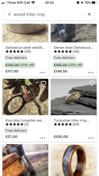 To ask you to help me find these rings in the U.K. to buy?