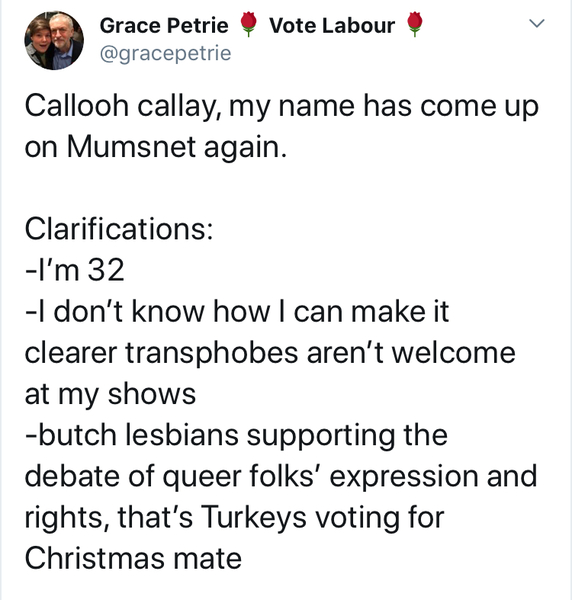 Millenial butch lesbians and trans rights