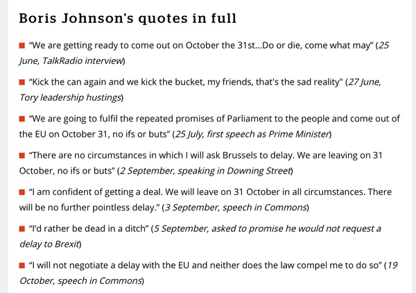 To ask if you trust Boris Johnson.