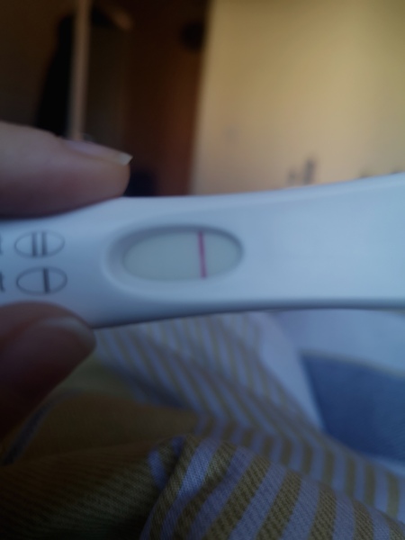 Tested too early... But can you see a very faint line?!!!