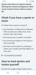 To not want to go to A & E but I can't put weight on my leg!