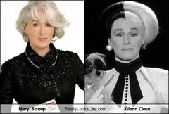 Justfor fun, famous people who should be related but are not