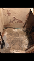 Mysterious damp on kitchen floor and understairs